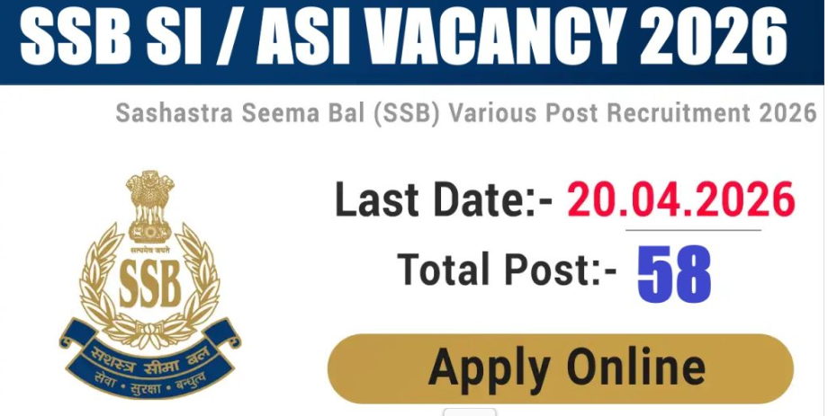 SSB SI / ASI Non-GD Recruitment 2026